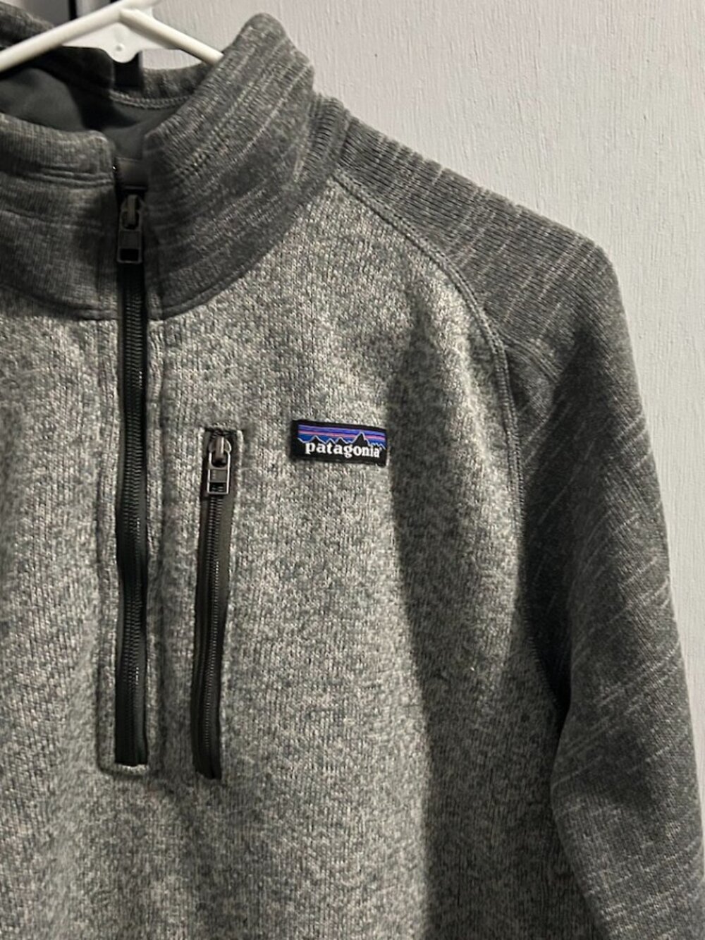 Patagonia Men's Better Sweater 1/4-Zip Fleece Pullover Nickel/Forge Gray‎ Size M